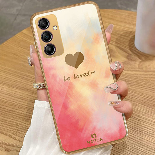 Samsung Galaxy A14 5G - Onation Heart Series - HQ Premium Shine Durable Golden Electroplate Case