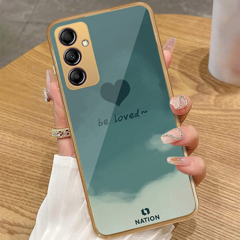 Samsung Galaxy A14 - Onation Heart Series - HQ Premium Shine Durable Golden Electroplate Case