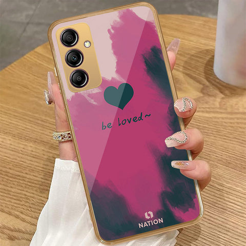 Samsung Galaxy A14 - Onation Heart Series - HQ Premium Shine Durable Golden Electroplate Case