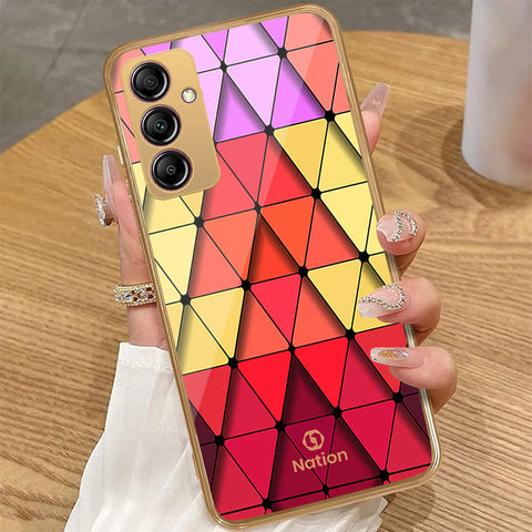 Samsung Galaxy A14 5G - Onation Pyramid Series - HQ Premium Shine Durable Golden Electroplate Case