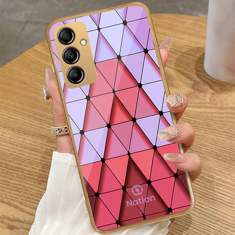 Samsung Galaxy A14 5G - Onation Pyramid Series - HQ Premium Shine Durable Golden Electroplate Case