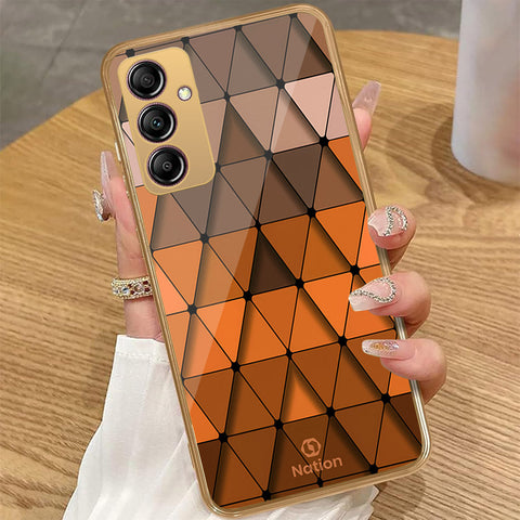 Samsung Galaxy A14 5G - Onation Pyramid Series - HQ Premium Shine Durable Golden Electroplate Case