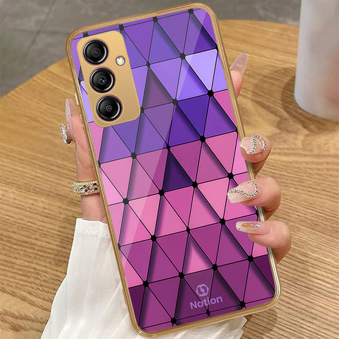 Samsung Galaxy A14 5G - Onation Pyramid Series - HQ Premium Shine Durable Golden Electroplate Case