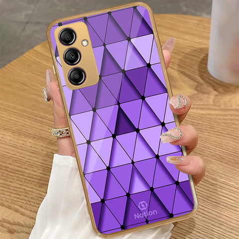 Samsung Galaxy A14 5G - Onation Pyramid Series - HQ Premium Shine Durable Golden Electroplate Case