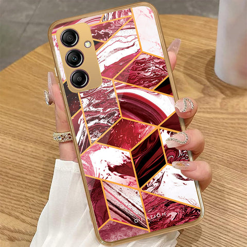 Samsung Galaxy A14 - O'Nation Shades of Marble Series - HQ Premium Shine Durable Golden Electroplate Case