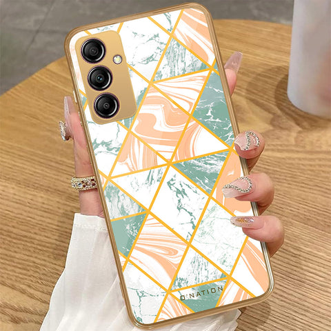 Samsung Galaxy A14 - O'Nation Shades of Marble Series - HQ Premium Shine Durable Golden Electroplate Case