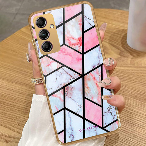 Samsung Galaxy A14 - O'Nation Shades of Marble Series - HQ Premium Shine Durable Golden Electroplate Case