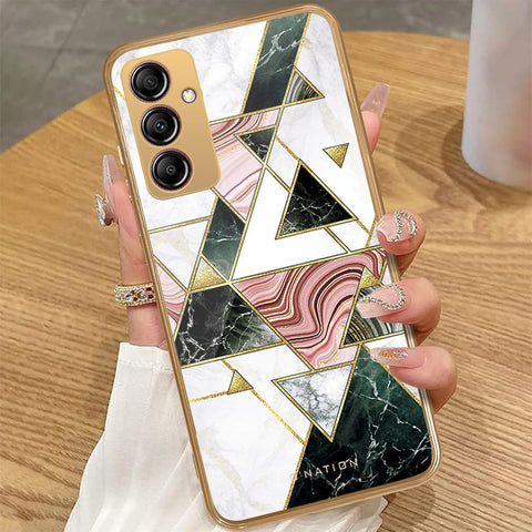 Samsung Galaxy A14 - O'Nation Shades of Marble Series - HQ Premium Shine Durable Golden Electroplate Case