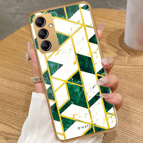 Samsung Galaxy A14 - O'Nation Shades of Marble Series - HQ Premium Shine Durable Golden Electroplate Case
