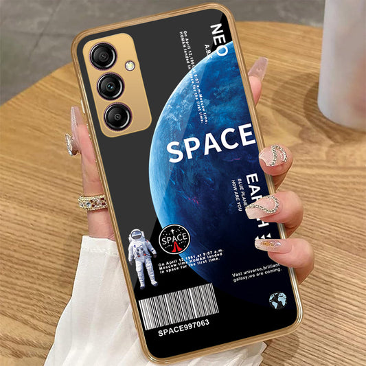 Samsung Galaxy A14 5G - Limitless Series - HQ Premium Shine Durable Golden Electroplate Case