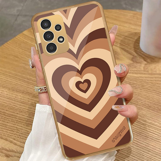 Samsung Galaxy A72 - O'Nation Heartbeat Series - HQ Premium Shine Durable Golden Electroplate Case