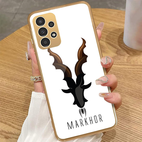 Samsung Galaxy A23 5G - Markhor Series - HQ Premium Shine Durable Golden Electroplate Case
