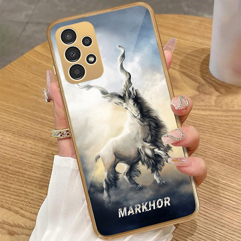 Samsung Galaxy A33 5G - Markhor Series - HQ Premium Shine Durable Golden Electroplate Case