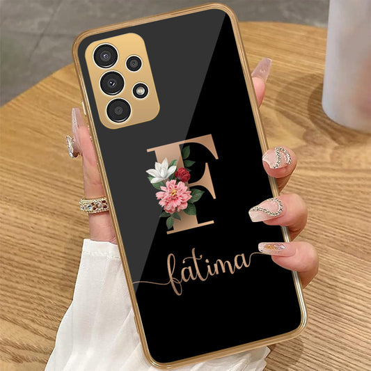 Samsung Galaxy A72 - Personalized Alphabet Series - HQ Premium Shine Durable Golden Electroplate Case