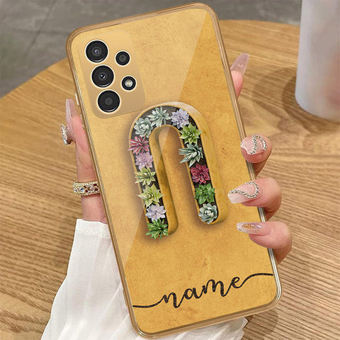 Samsung Galaxy A23 5G - Personalized Alphabet Series - HQ Premium Shine Durable Golden Electroplate Case