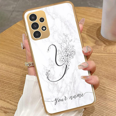 Samsung Galaxy A33 5G - Personalized Alphabet Series - HQ Premium Shine Durable Golden Electroplate Case