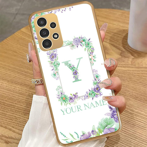 Samsung Galaxy A23 - Personalized Alphabet Series - HQ Premium Shine Durable Golden Electroplate Case