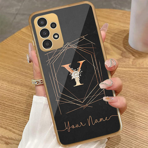 Samsung Galaxy A53 5G - Personalized Alphabet Series - HQ Premium Shine Durable Golden Electroplate Case