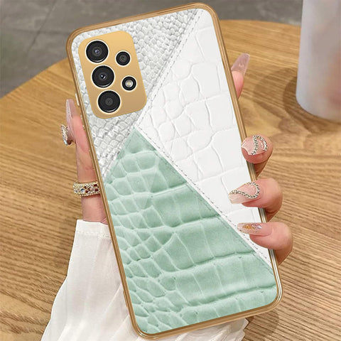 Samsung Galaxy A72 - Printed Skins Series - HQ Premium Shine Durable Golden Electroplate Case