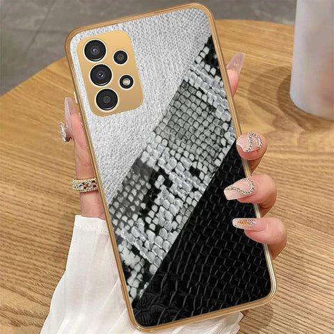 Samsung Galaxy A13 - Printed Skins Series - HQ Premium Shine Durable Golden Electroplate Case