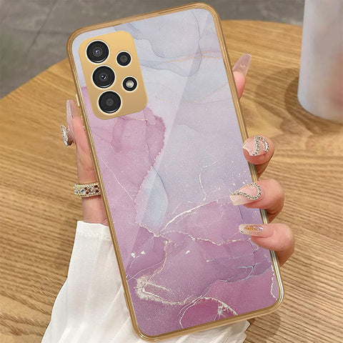 Samsung Galaxy A13 - Mystic Marble Series - HQ Premium Shine Durable Golden Electroplate Case