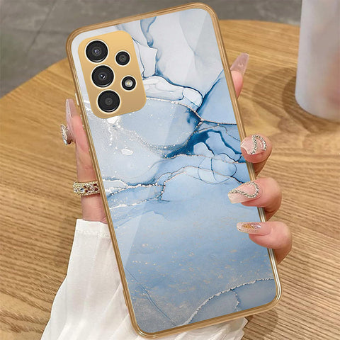 Samsung Galaxy A72 - Mystic Marble Series - HQ Premium Shine Durable Golden Electroplate Case