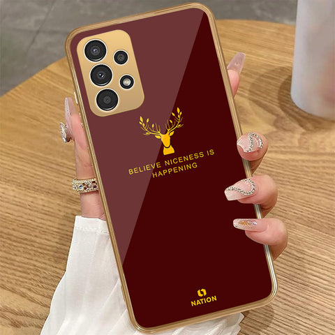 Samsung Galaxy A23 - Nice Series - HQ Premium Shine Durable Golden Electroplate Case