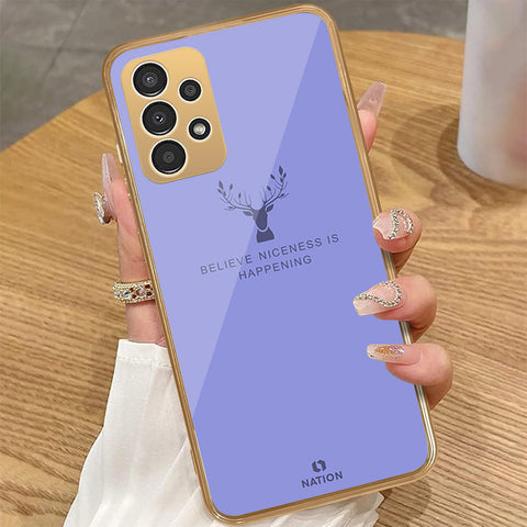 Samsung Galaxy A72 - Nice Series - HQ Premium Shine Durable Golden Electroplate Case