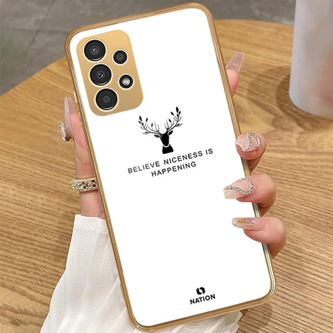 Samsung Galaxy A23 - Nice Series - HQ Premium Shine Durable Golden Electroplate Case