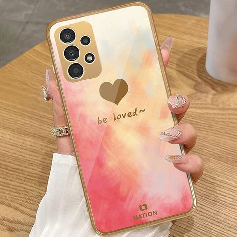 Samsung Galaxy A13 - Onation Heart Series - HQ Premium Shine Durable Golden Electroplate Case