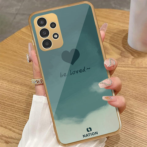 Samsung Galaxy A72 - Onation Heart Series - HQ Premium Shine Durable Golden Electroplate Case