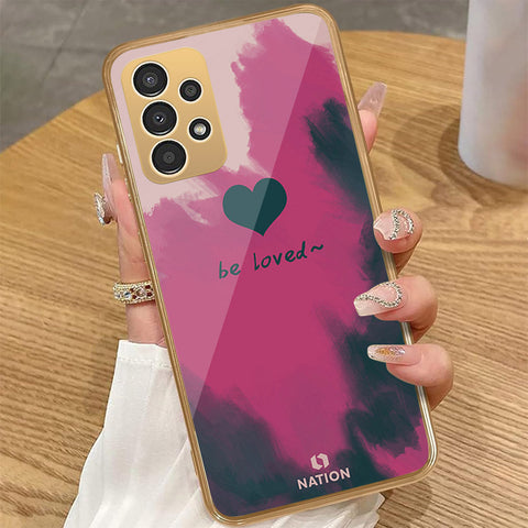 Samsung Galaxy A32 - Onation Heart Series - HQ Premium Shine Durable Golden Electroplate Case