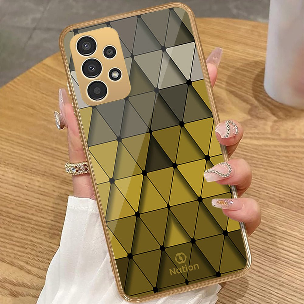 Samsung Galaxy A33 5G - Onation Pyramid Series - HQ Premium Shine Durable Golden Electroplate Case