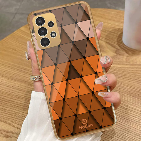 Samsung Galaxy A23 5G - Onation Pyramid Series - HQ Premium Shine Durable Golden Electroplate Case