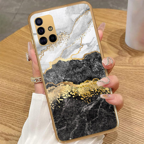 Samsung Galaxy A51 - Colorful Marble Series - HQ Premium Shine Durable Golden Electroplate Case