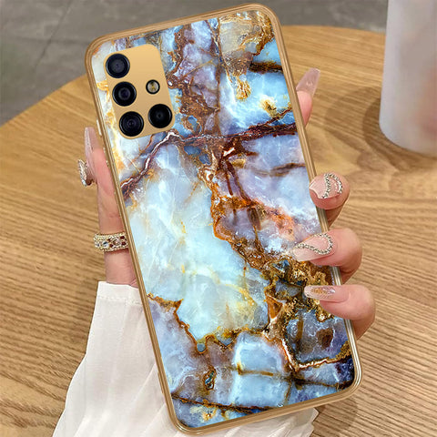 Samsung Galaxy A51 - Colorful Marble Series - HQ Premium Shine Durable Golden Electroplate Case