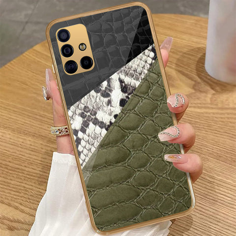 Samsung Galaxy A71 - Printed Skins Series - HQ Premium Shine Durable Golden Electroplate Case