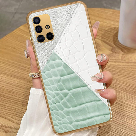 Samsung Galaxy A51 - Printed Skins Series - HQ Premium Shine Durable Golden Electroplate Case