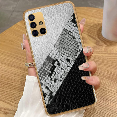 Samsung Galaxy A71 - Printed Skins Series - HQ Premium Shine Durable Golden Electroplate Case