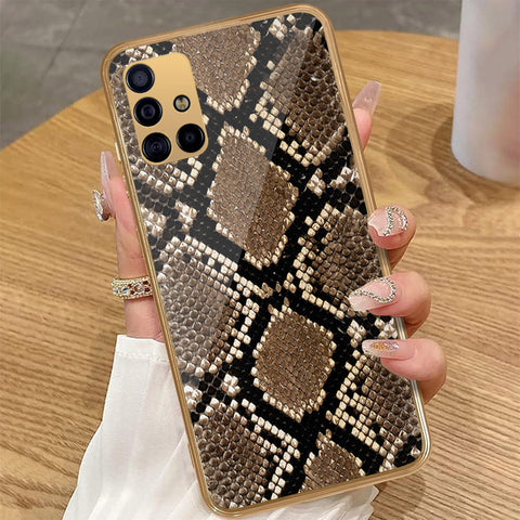 Samsung Galaxy A71 - Printed Skins Series - HQ Premium Shine Durable Golden Electroplate Case