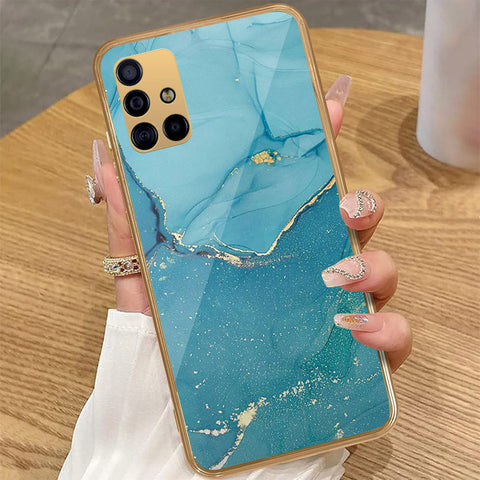 Samsung Galaxy A51 - Mystic Marble Series - HQ Premium Shine Durable Golden Electroplate Case