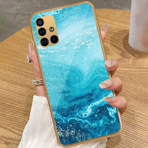 Samsung Galaxy A51 - Mystic Marble Series - HQ Premium Shine Durable Golden Electroplate Case