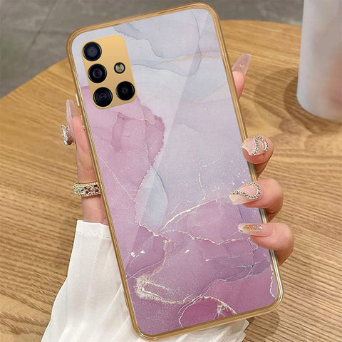 Samsung Galaxy A51 - Mystic Marble Series - HQ Premium Shine Durable Golden Electroplate Case
