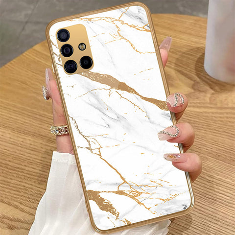 Samsung Galaxy A51 - Mystic Marble Series - HQ Premium Shine Durable Golden Electroplate Case