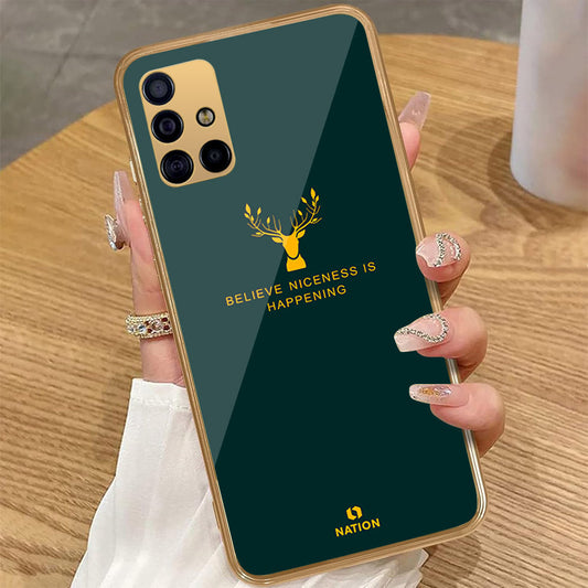 Samsung Galaxy A71 - Nice Series - HQ Premium Shine Durable Golden Electroplate Case