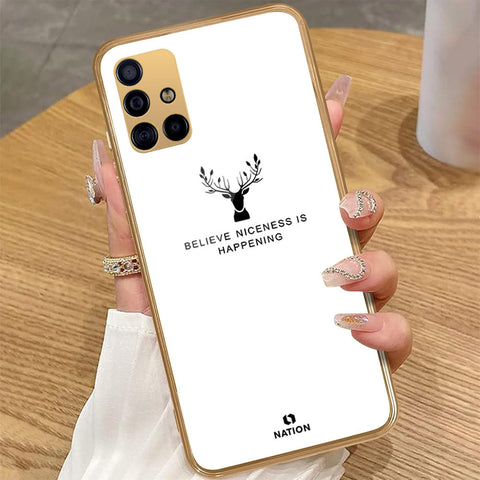 Samsung Galaxy A71 - Nice Series - HQ Premium Shine Durable Golden Electroplate Case