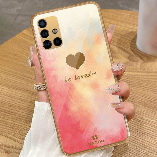 Samsung Galaxy A71 - Onation Heart Series - HQ Premium Shine Durable Golden Electroplate Case