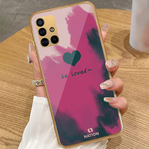 Samsung Galaxy A51 - Onation Heart Series - HQ Premium Shine Durable Golden Electroplate Case