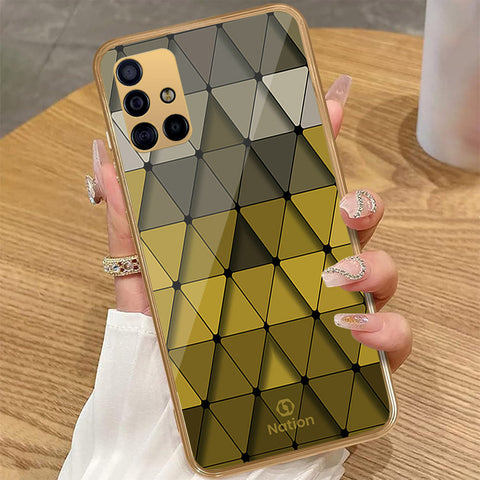 Samsung Galaxy A71 - Onation Pyramid Series - HQ Premium Shine Durable Golden Electroplate Case
