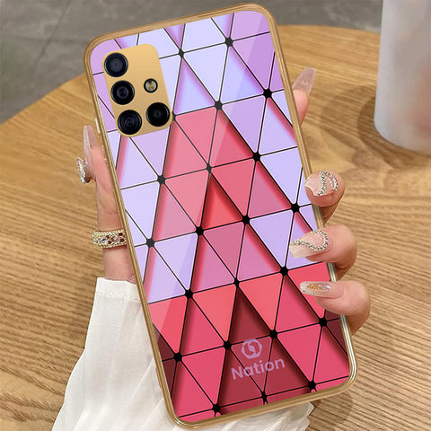 Samsung Galaxy A71 - Onation Pyramid Series - HQ Premium Shine Durable Golden Electroplate Case